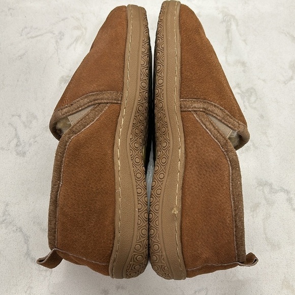 Romeo Genuine Shearling Leather OLD FRIEND Men’s Size 9 Slippers Chestnut - Picture 6 of 16